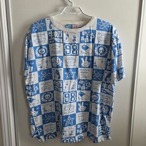 Milkbbi Checkered Graphic T-shirt